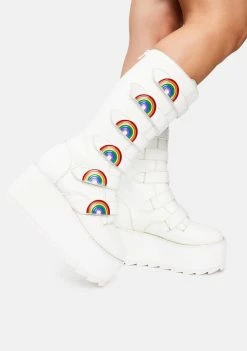 Y.R.U. Platforms Karma Hi Rainbow Platform Boots