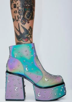 Y.R.U. Vida Stud Qozmic Platform Booties