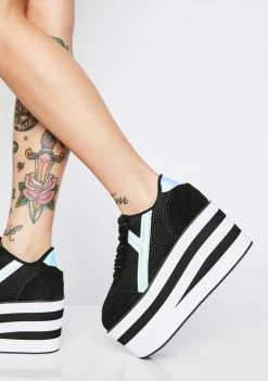 Y.R.U. Platforms Karazii II Holographic Platform Sneakers
