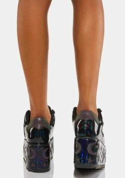 Y.R.U. Reflective Lala Luna Platform Sneakers Platforms