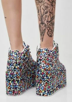 Y.R.U. Qozmo Hi Pill Platform Sneakers Platforms