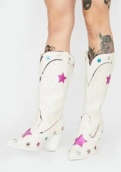 Y.R.U. Space Cowgirl Glitter Boots Boots & Booties