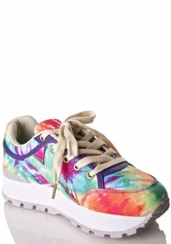 Y.R.U. Tune Rainbow Tie Dye Sneakers