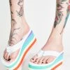 Y.R.U. Platforms Ice Pixi Rainbow Platform Sandals