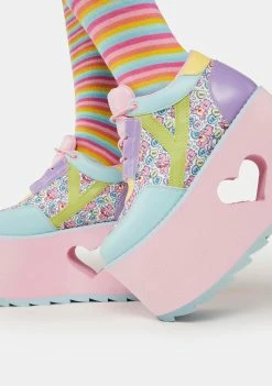 Y.R.U. Pastel Qozmo Lo Care Bears Platform Sneakers
