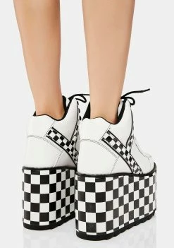 Y.R.U. Platforms Qozmo Checker Platform Sneakers