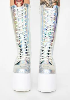 Promo ✨ Y.R.U. 🥾 Boots & Booties Hologram Bloq 🥾 Boots 🛒 8 Y.R.U. Boots & Booties Hologram Bloq Boots