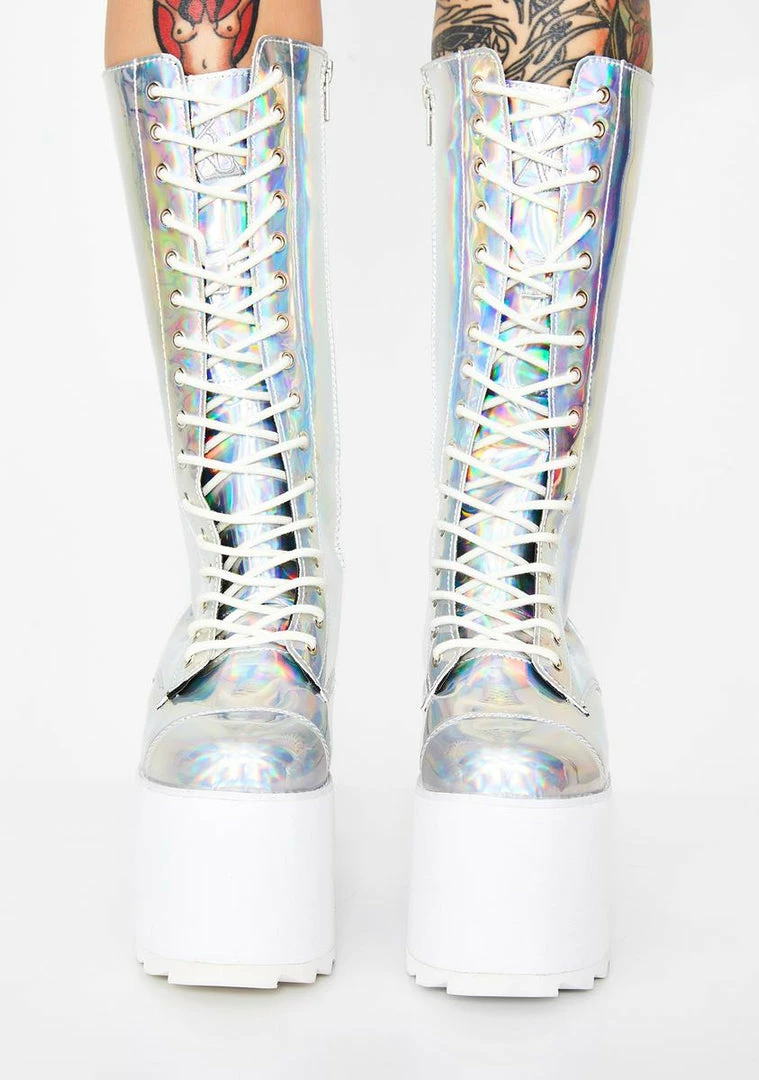 Promo ✨ Y.R.U. 🥾 Boots & Booties Hologram Bloq 🥾 Boots 🛒 5 Y.R.U. Boots & Booties Hologram Bloq Boots