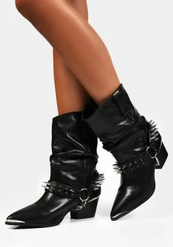 Y.R.U. Death Proof Lo Spike Cowboy Boots