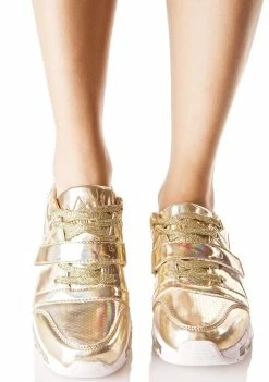 Y.R.U. Golden Aiire Light-Up Sneakers