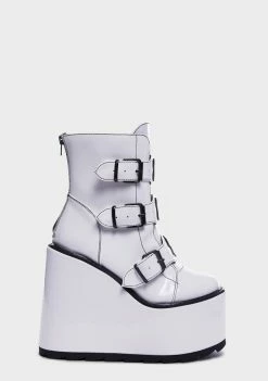 Y.R.U. Platforms White Dune Lo X Platform Boots