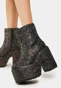 Y.R.U. Krush Glitter Platform Boots