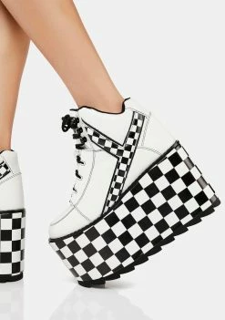 Y.R.U. Platforms Qozmo Checker Platform Sneakers