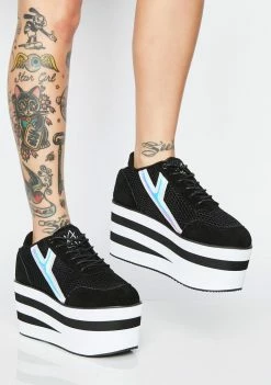 Y.R.U. Platforms Karazii II Holographic Platform Sneakers