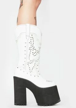 Y.R.U. Boots & Booties Pure Bad Bitch Platform Cowboy Boots