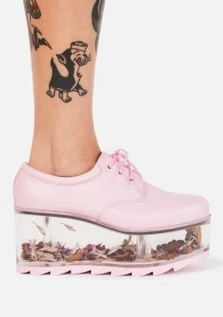 Y.R.U. Platforms Baby Pink Qloud 2091 Platform Sneakers