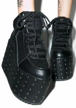 Y.R.U. Qozmo Studded Platform Sneakers Platforms
