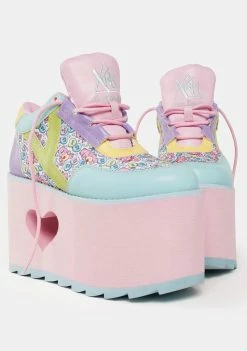 Y.R.U. Pastel Qozmo Lo Care Bears Platform Sneakers