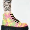 Y.R.U. Boots & Booties Slayr Neon Camo Boots