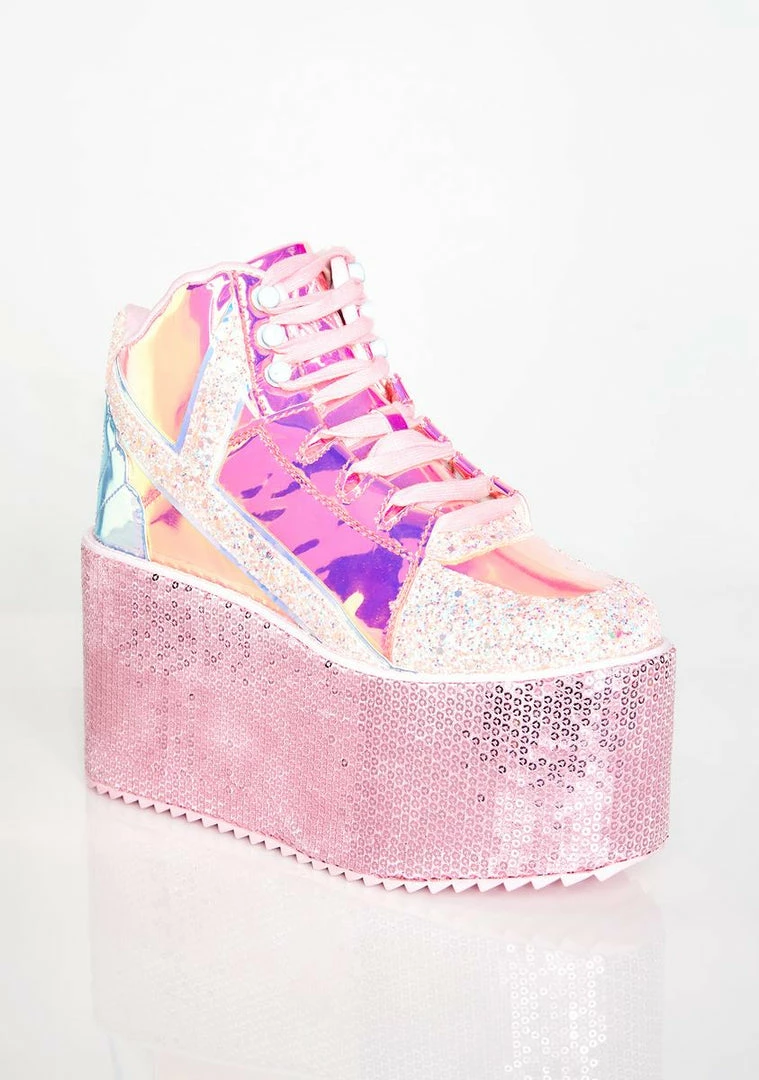 Cheap ๐ Y.R.U. Pixie Qozmo Mermaid Sequin Platforms ๐ 4 Y.R.U. Pixie Qozmo Mermaid Sequin Platforms