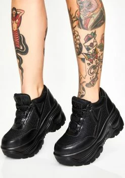 Y.R.U. Midnight Matrixx Platform Sneakers