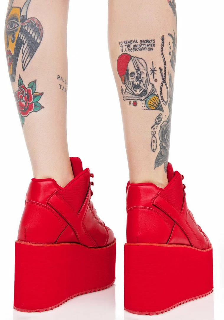 Hot Sale 𧨠Y.R.U. Platforms Redd Hot Qozmo Platform π Sneakers π 7 Y.R.U. Platforms Redd Hot Qozmo Platform Sneakers