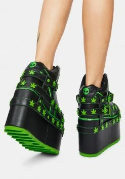 Y.R.U. Platforms Qozmo Bondage Weed Platform Sneakers