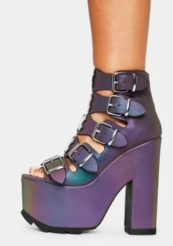 Coupon ๐ Y.R.U. Dreamscape Reflective Platform ๐ Heels ๐ 7 Y.R.U. Dreamscape Reflective Platform Heels