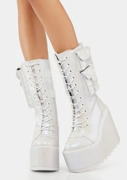 Y.R.U. White Pearl Dune Desert Boots