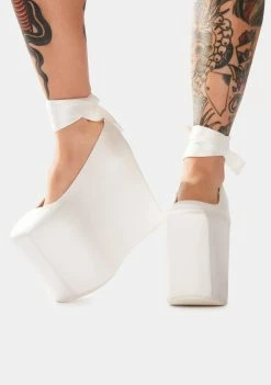 Y.R.U. Bae Satin Platforms