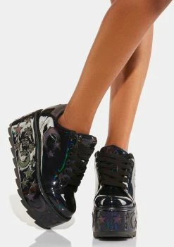Y.R.U. Reflective Lala Luna Platform Sneakers Platforms