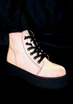Y.R.U. Boots & Booties Slayr Pink Reflective Boots