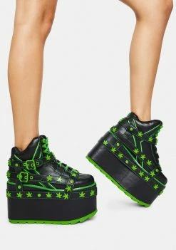 Y.R.U. Platforms Qozmo Bondage Weed Platform Sneakers