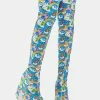 Y.R.U. Labyrinth Care Bears Blue Sky Thigh High Boots