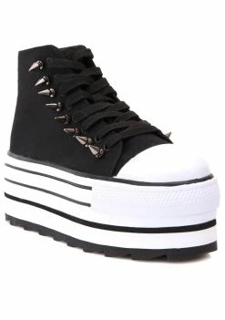 Y.R.U. Spiked Elevation Platform Sneakers Platforms