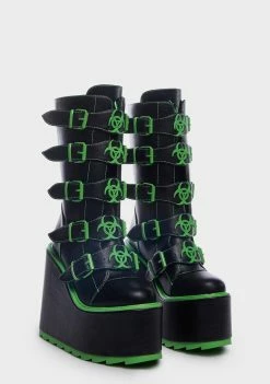 Y.R.U. SHOP 19 Y.R.U. Dune Toxica Platform Boots