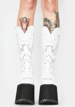 Y.R.U. Boots & Booties Pure Bad Bitch Platform Cowboy Boots