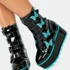 Y.R.U. Karma Butterfly Platform Boots