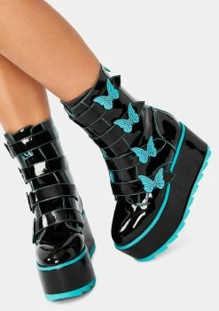 Y.R.U. Karma Butterfly Platform Boots