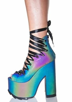 Y.R.U. Reflective Ballet Bae Platforms