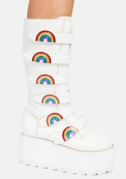 Y.R.U. Platforms Karma Hi Rainbow Platform Boots