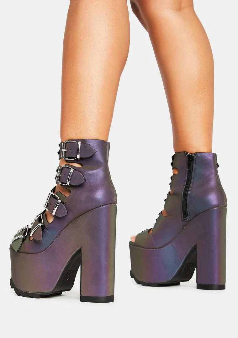 Coupon ๐ Y.R.U. Dreamscape Reflective Platform ๐ Heels ๐ 6 Y.R.U. Dreamscape Reflective Platform Heels