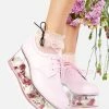 Y.R.U. Platforms Baby Pink Qloud 2091 Platform Sneakers
