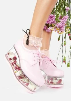 Y.R.U. Platforms Baby Pink Qloud 2091 Platform Sneakers