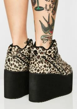 Hot Sale ๐ Y.R.U. Platforms Qozmo Leopard Platform ๐ Sneakers ๐ 9 Y.R.U. Platforms Qozmo Leopard Platform Sneakers