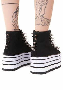 Y.R.U. Spiked Elevation Platform Sneakers Platforms