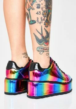 Y.R.U. Lala Rainbow Platform Sneakers Platforms