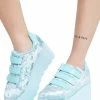Y.R.U. Platforms Lala Velvet Velcro Platform Sneakers