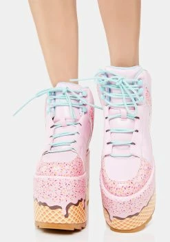 Y.R.U. Qozmo Ice Cream Platform Sneakers