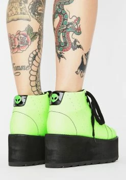 Y.R.U. Lala Glow In The Dark Platform Sneakers